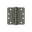 Deltana S44R4HD1B 4" x 4" x 1/4" Radius Hinge, HD in Paint Black Pair-661598113