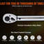 Torque Wrench, 1/2-inch Drive Click Torque Wrench 20-250ft.lb/34-340n.m, Dual-Direction Adjustable Torque Wrench Set, Mechanical Dual Range Scales Torque Wrench Kit with Adapters Extension Rod