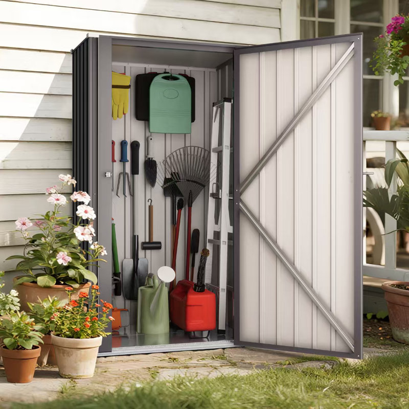 3 Ft. X 2 Ft. Outdoor Storage Metal Horizontal Storage Shed