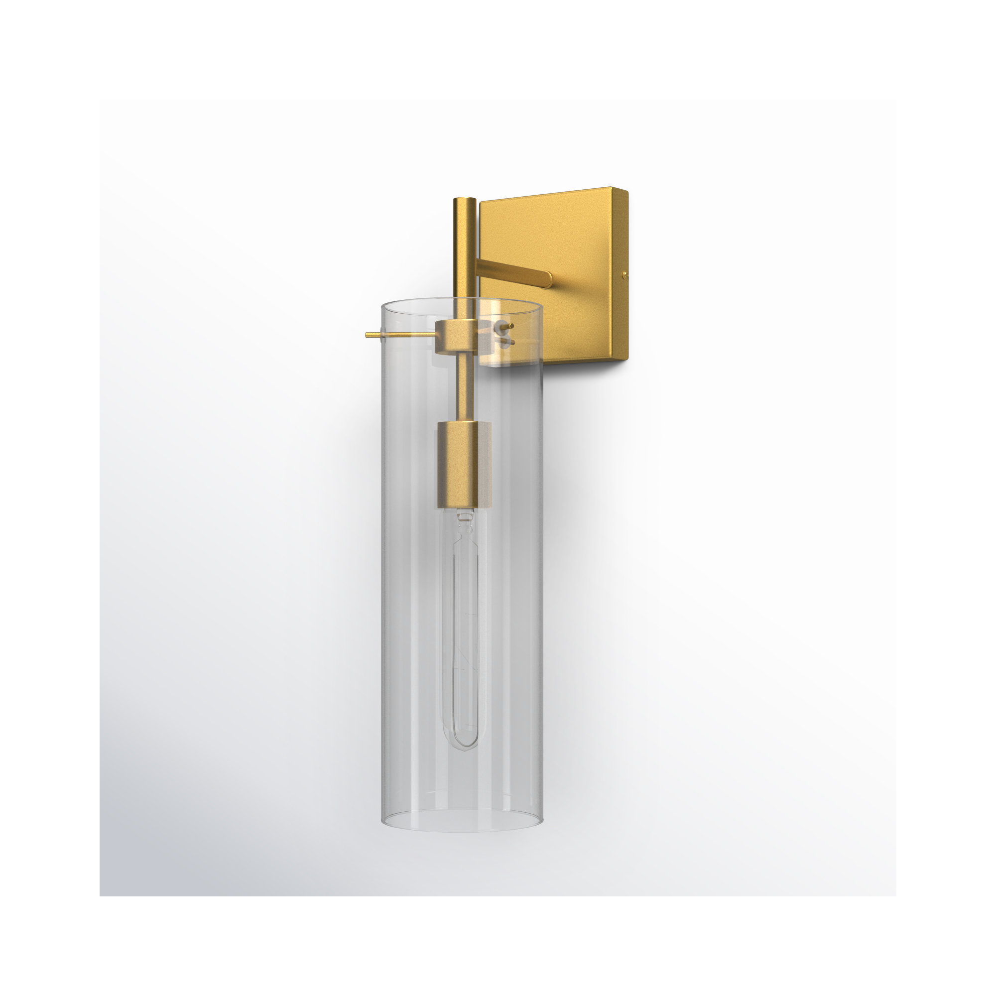 Sabbia Single Light Iron Dimmable Wall Sconces, Brass