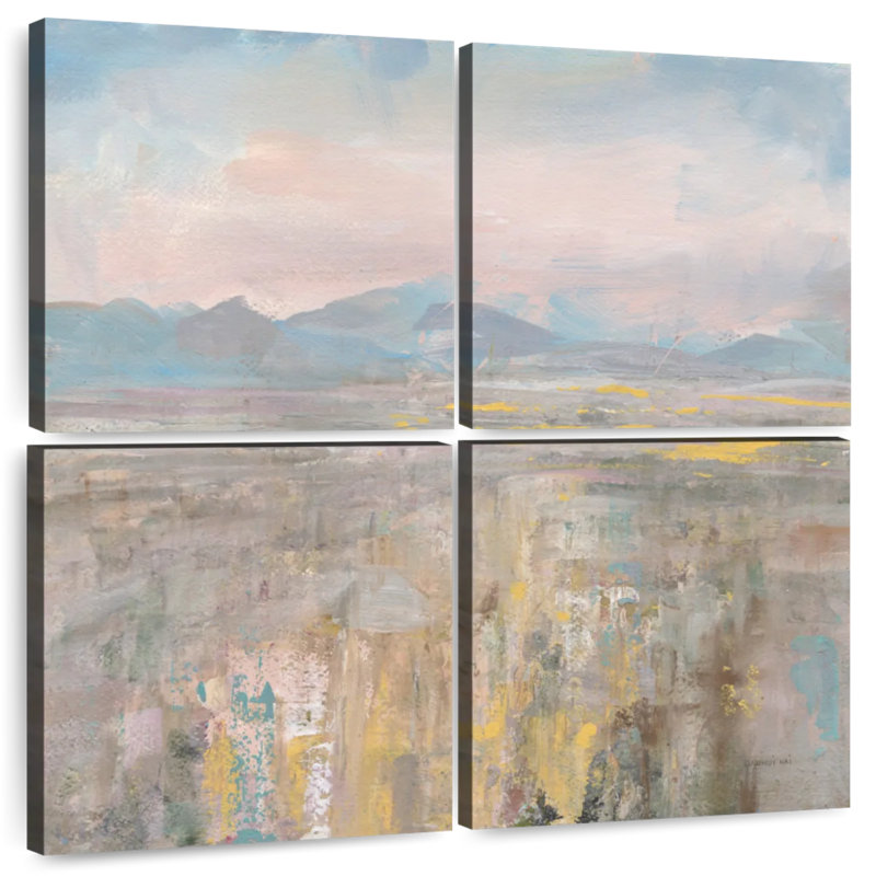 Distant Mountains, 57" H x 57" W