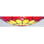 Springport 15cm H Glass Bowl Pendant Shade ( Screw On ) in Red-19778469