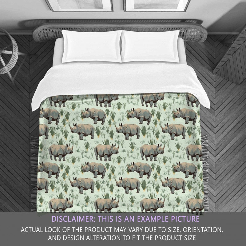 Rhino Grassland Bedding, Queen Comforter