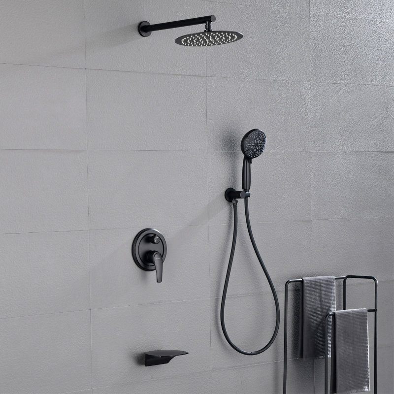All-In-One Kit with Rough in-Valve, Black