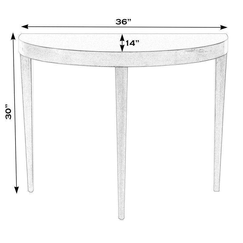 Ingrid Light Burl Console Table, Antique Cherry