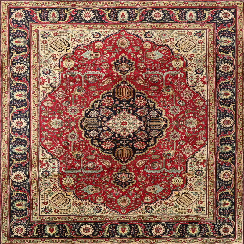 Lilly-Mai Oriental Indoor Rug, Round 7'