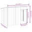  Niche pour chien en acier galvanisé anthracite 60,2 x 35,8 x 43,3 po