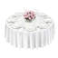 Ensemble de 2 nappes rondes blanches, 120 pouces de diamètre, résistant aux taches et aux plis, lavable à la machine, housses de table en tissu polyester pour mariage, fête, banquet, événements formels
