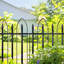 61 cm H x 61 cm W Iron Fence Panels Fencing with 5 Panel(s) Included-940263393
