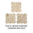 Tuscan Elegance Travertine Coaster Set