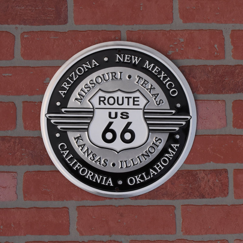 US Route 66 Historic Highway Metal Sign Garage Bar Vintage Tin Wall Art Decor US Route 66 Historic Highway Metal Sign Garage Bar Vintage Tin Wall Art Decor