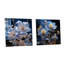 Celestial Floral Harmony - ensemble de 2 verres muraux en acrylique Violets-1666637125