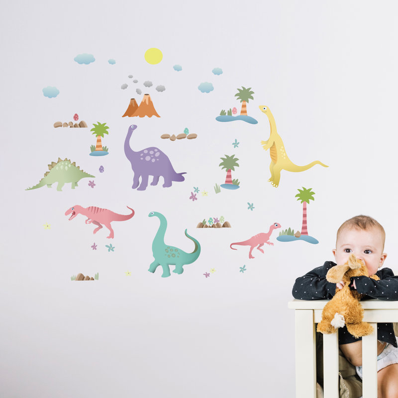 Addison Happy Dinosaurs Wall Sticker, Single