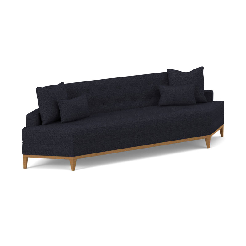 Canapé Perspectives, Ambre, 100% polyester bleu marine de Venise