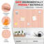 Lot de 15 dalles de tableau d'affichage autocollantes en feutre, tableau mémo sans cadre