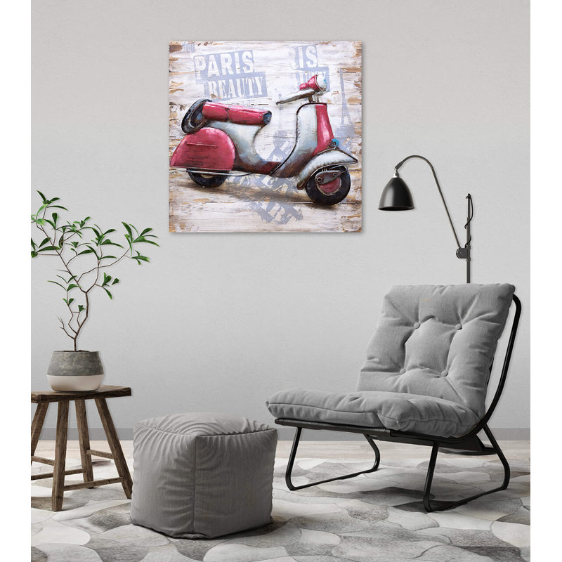 Handmade Traditional Transportation Wall Decor on Metal