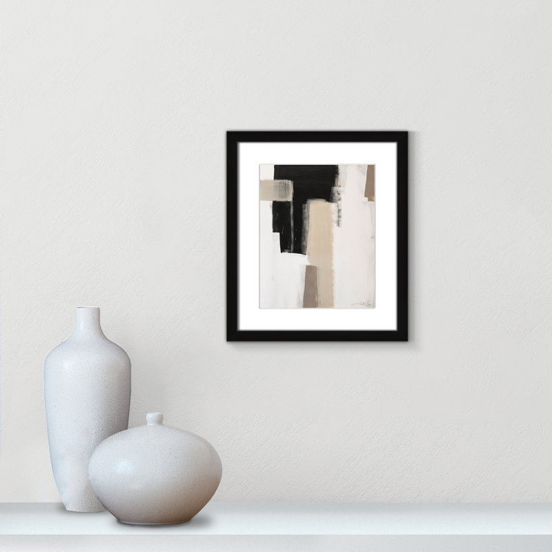 «Giverny Earth Scapes I On Paper» par Joss & Main Print, H 15 po x l 13 po x P 1,25 po, Cadre noir mat