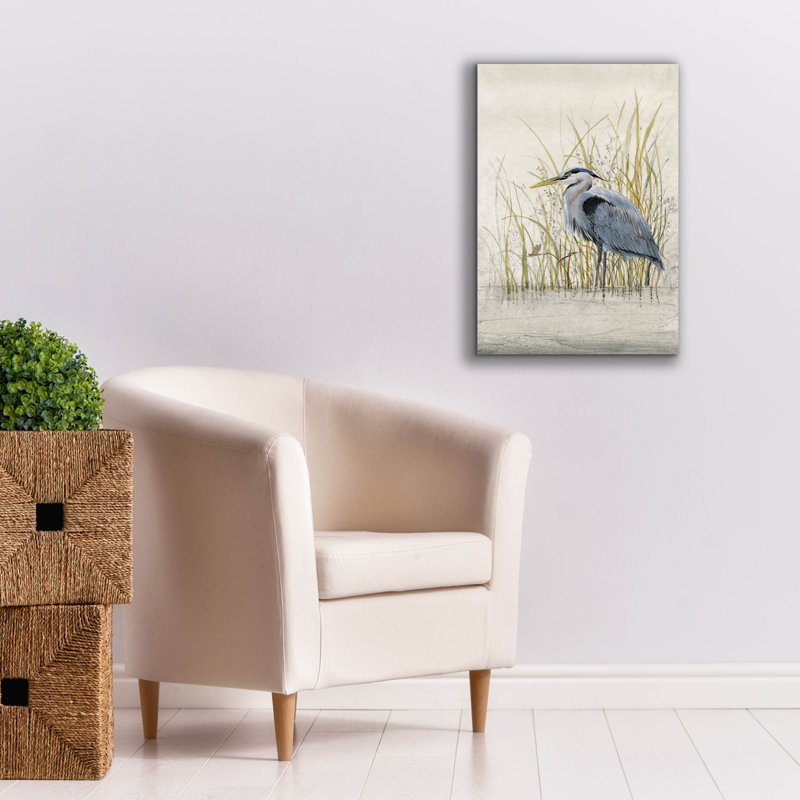 «Heron Sanctuary II» par Tim O'toole, art mural sur toile, H 26 po x l 18 po x P 0,75 po