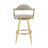Dinora Modern Swivel Counter or Bar Height Bar Stool with Arms and Open Back in Fabric and Metal Frame-1385663080-1385663081