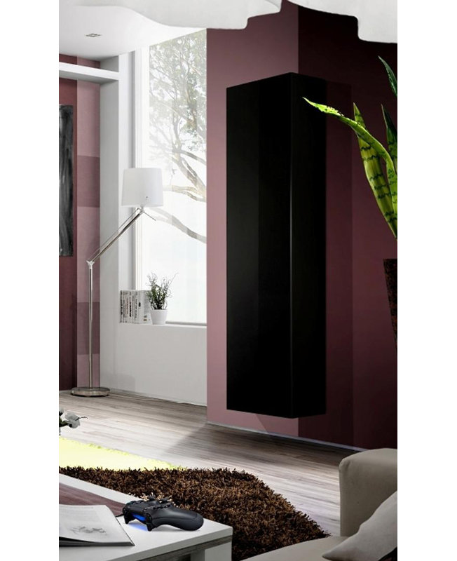 170cm Kitchen Pantry, Black