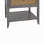 Table d'appoint 2 tiroirs, rotin naturel, table de bout, convient à la chambre à coucher, au salon et au bureau-981133449