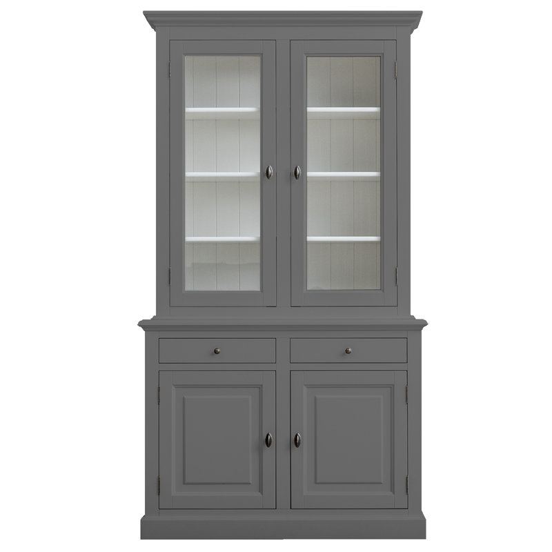 Ava-Kate Display Cabinet, Mouse Grey
