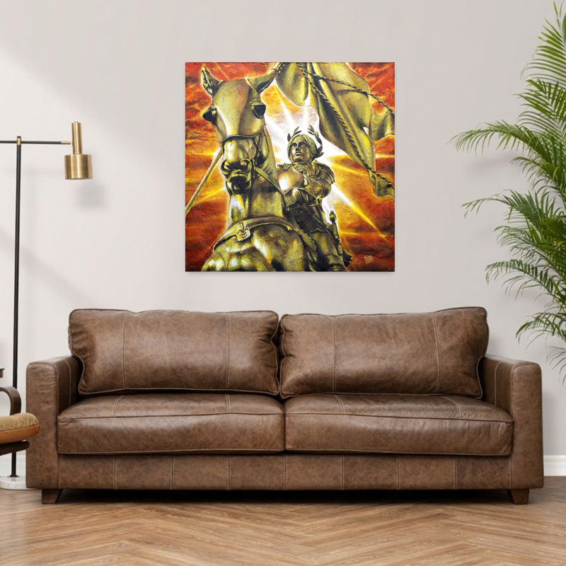 Art contemporain Art cheval contemporain, H 36 po x l 36 po