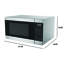 Four à micro-ondes de comptoir à plat avec technologie d'inverseur, Sharp SMC1174KSC, 1,1 pi³ pi., 1100 W, cuisson automatique, dégivrage, mode économie d'énergie, mode silencieux