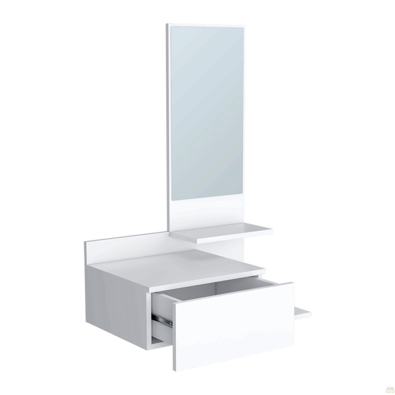 Armoire flottante pour le couloir, Blanc