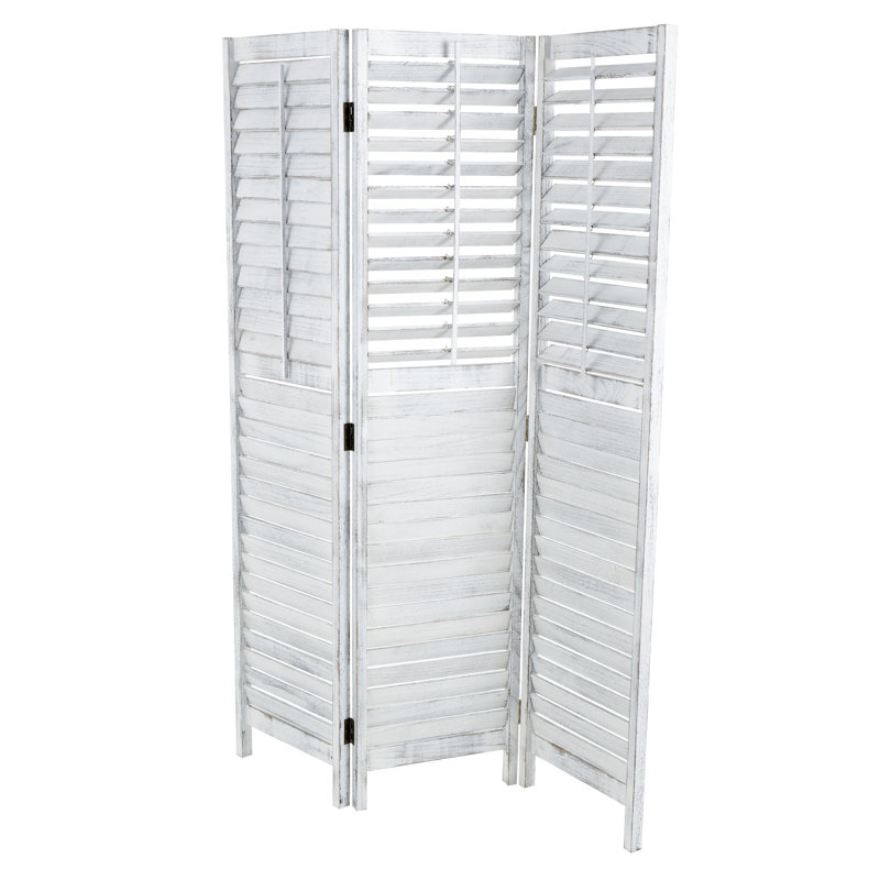 Paravent à 3 panneaux Cole and Grey, Blanc, H 67 po x l 46,5 po x P 1,2 po
