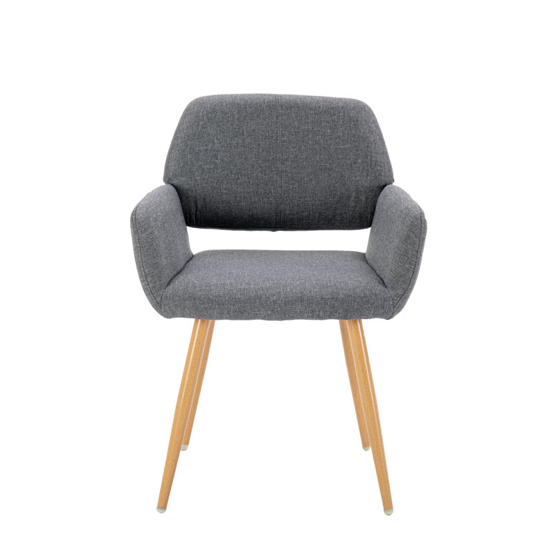 Fauteuil de 22,1 po de largeur en mélange de polyester, Mélange de polyester gris