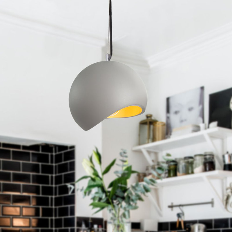 Soderberg 1 - Light Dome Pendant, Black, Grey