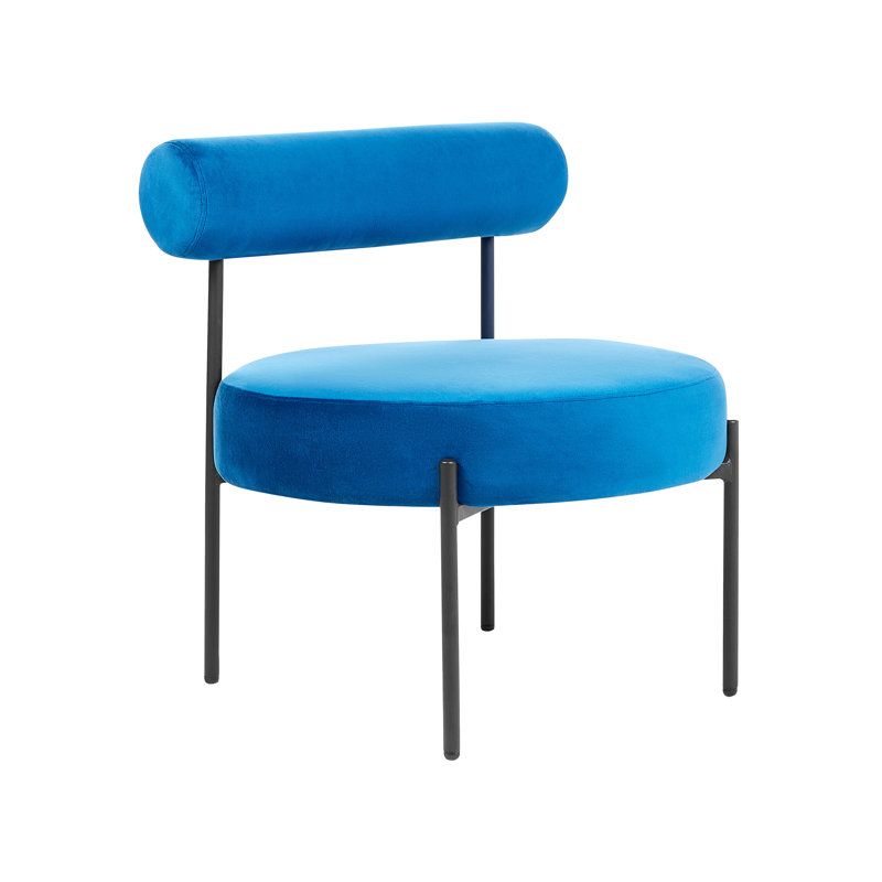 Mecosta Upholstered Side Chair, Navy Blue
