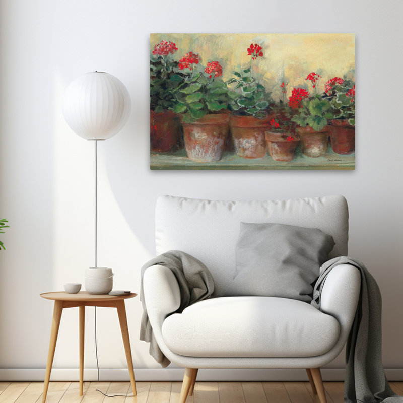 Garden Kathleens Geraniums Crop, 36" H x 24" W