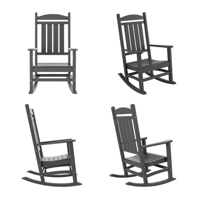 Chaise berçante d'extérieur en plastique Laguna