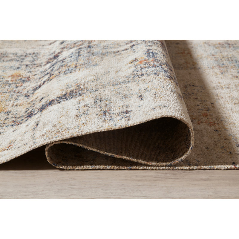 Abstract Indoor / Outdoor Rug, Rectangle 5'3" x 7'