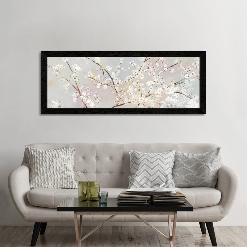 Bloomingdale by Asia Jensen - Print on Canvas, 60.96cm H x 182.88cm W x 3.81cm D, Black Floater Framed
