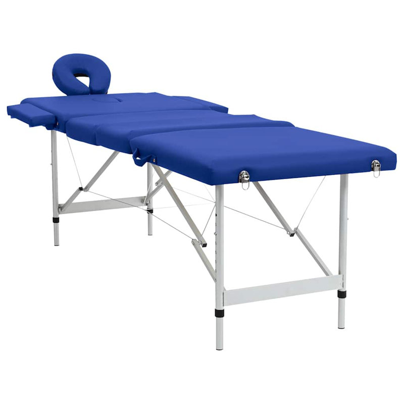 Table pliante réglable 73 po, Bleu