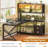 59" L Shaped Computer Desk With 2 Drawer and Bookshelf-1109719874