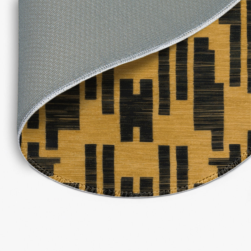 Tapis brun intérieur et extérieur Trellis, Rond 5 pi