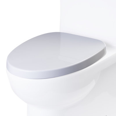 Siège de toilette allongé de remplacement à fermeture douce