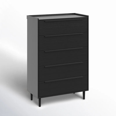 Modern 5-Drawer Dresser, 48" Wide Storage Cabinet for Bedroom