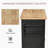 Kitchen Island on Wheels, Rolling Cart with Rubberwood Top, Spice Rack, Towel Rack and Drawers for Dining Room-128970316