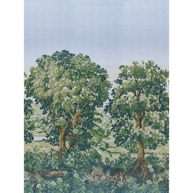 Ensemble de 3 panneaux Schumacher X Johnson Hartig La Forêt, Printemps vert forêt