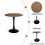 Table de salle à manger 31,5 "ronde, table de salle à manger  et table de salle à manger pour 2 à 4 personnes-1390442692-1390442694