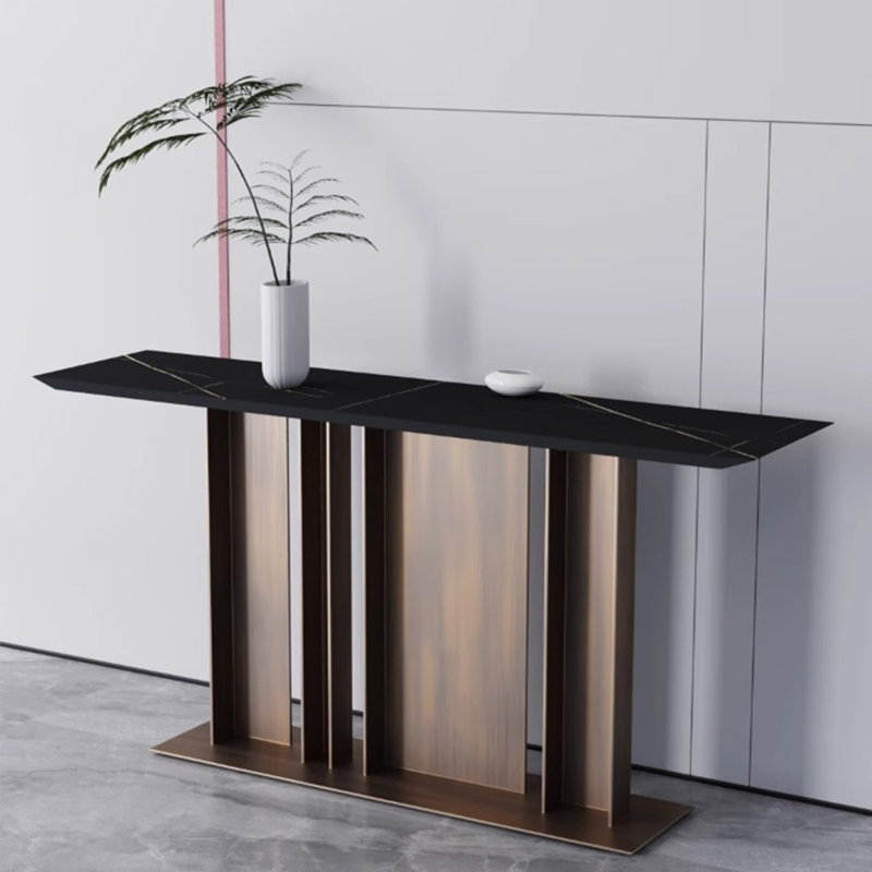 Console haut de gamme de style italien, H 33,5 po x l 70,9 po x P 13,8 po