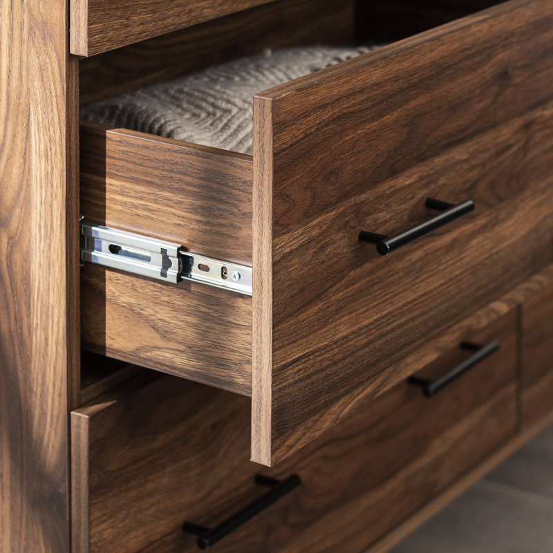 Catt 52'' W 6 - Drawer Dresser, Dark Walnut/STURDY