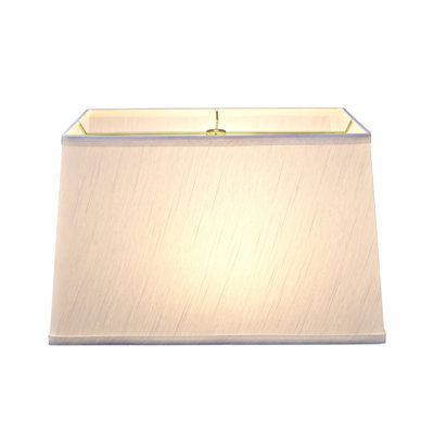 10'' H Gauze Textured Fabric Rectangle Lamp Shade