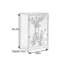 Armoire console en bois de bouleau massif