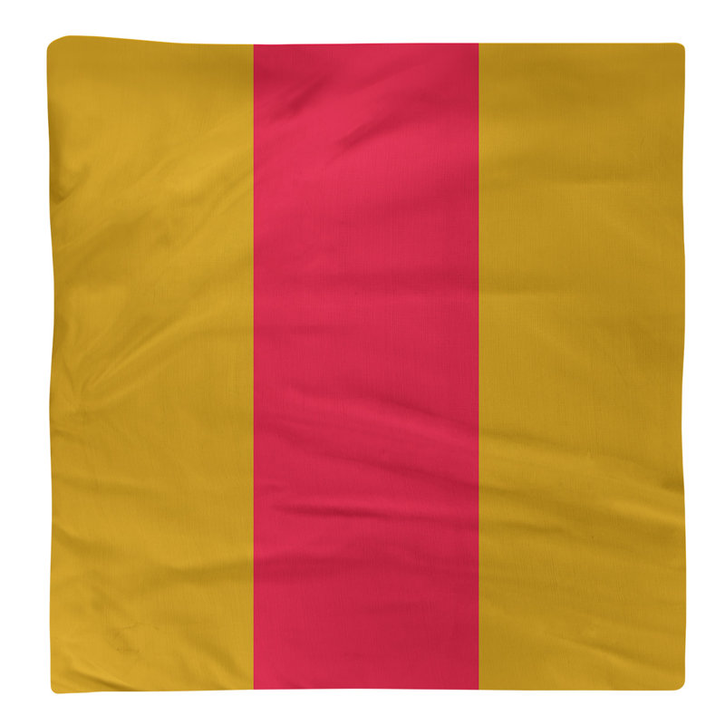 Serviette pour dîner de hockey Ottawa, Or / rouge / or, 10 po x 10 po, Polyester